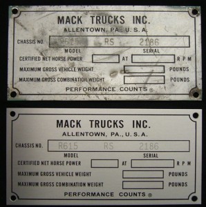 Reproduced Compliance Plate      
